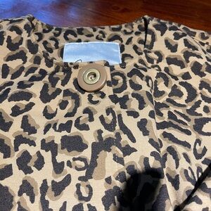 Leopard Print duster coat
